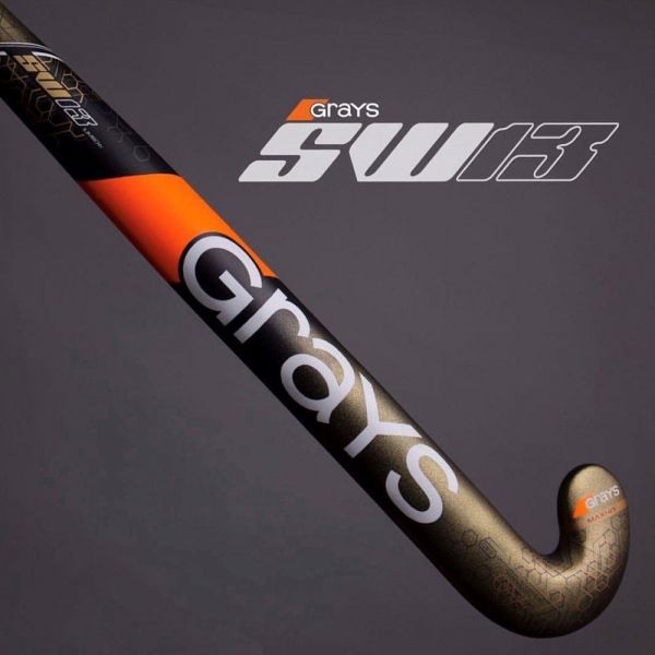 Clearance New Grays Intl GX CE Vortex Hockey Stick Black/Yellow 34 JNR 