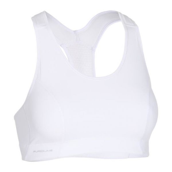 Pure Lime Supportive Sports Bra Top White