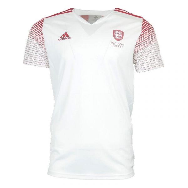 Preek Hassy hardop Adidas England Hockey Boys Away Replica Shirt - White